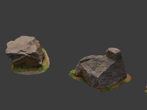 city rocks set stone collection scan pbr Modelo 3D