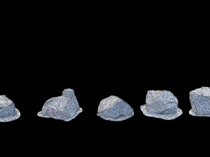 cidade pedras conjunto pedra cole&ccedil;&atilde;o varredura pbr Modelo 3D