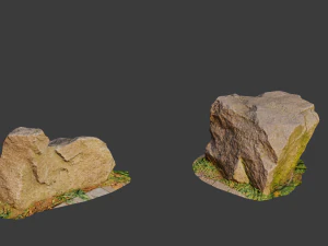 cidade pedras conjunto pedra cole&ccedil;&atilde;o varredura pbr Modelo 3D