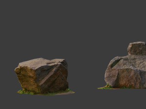 city rocks set stone collection scan pbr Modelo 3D