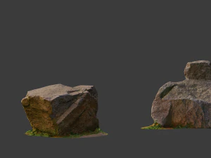 cidade pedras conjunto pedra cole&ccedil;&atilde;o varredura pbr Modelo 3D