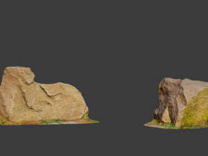 city rocks set stone collection scan pbr Modelo 3D