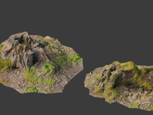 tree stump scan collection pbr Modelo 3D