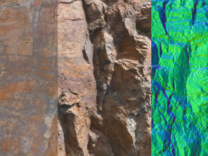 cliff and rock scan collection real- pbr low poly game ready 3D Model