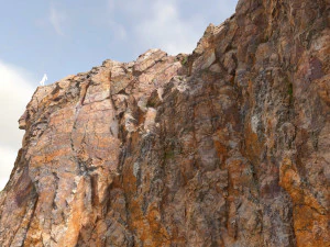 Klippen- und Felsscan-Sammlung, echtes PBR-Low-Poly-Spiel bereit 3D Modell