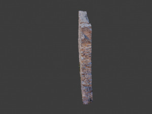 castle ruins wall scanned pbr Modelo 3D