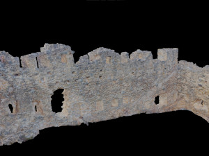 castle ruins corner wall scanned pbr Modelo 3D