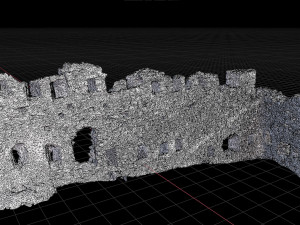 castle ruins corner wall scanned pbr Modelo 3D