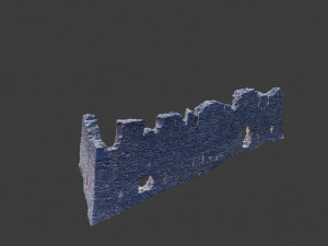 castle ruins corner wall scanned pbr Modelo 3D