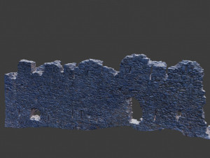 castle ruins corner wall scanned pbr Modelo 3D