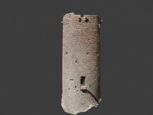 castle ruins tower wall scanned pbr 3D 模型