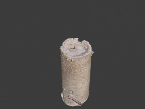 castle ruins tower wall scanned pbr 3D Model