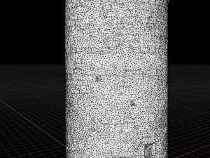 castle ruins tower wall scanned pbr 3D Model