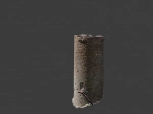 castle ruins tower wall scanned pbr 3D Model