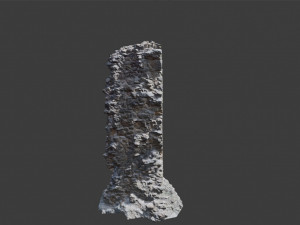 castle ruins pillar wall scanned pbr 3D 模型