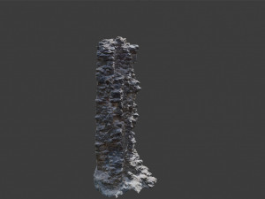 castle ruins pillar wall scanned pbr 3D 模型