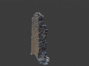 castle ruins pillar wall scanned pbr 3D 模型