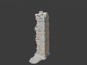 castle ruins pillar wall scanned pbr 3D 模型