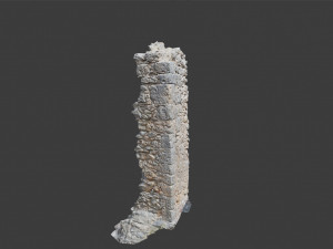castle ruins pillar wall scanned pbr 3D 模型