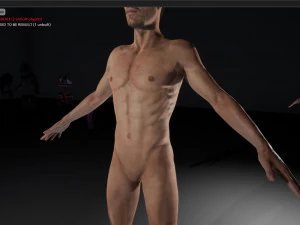free realistic modular characters male b1 3D Model