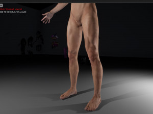 free realistic modular characters male b1 3D मॉडल
