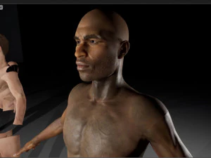 free realistic modular characters male b1 3D Model