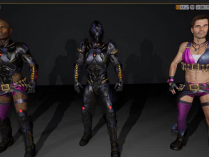 free realistic modular characters male b1 3D Model