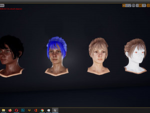 realistic women modular character female f1 Modelo 3D