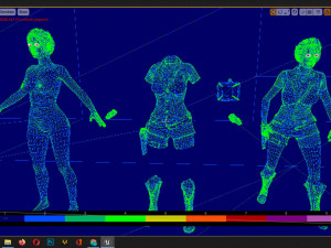 realistic women modular character female f1 Modelo 3D