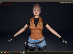 realistic women modular character female f1 Modelo 3D