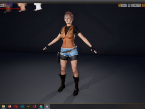 realistic women modular character female f1 Modelo 3D