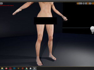 realistic women modular character female f1 Modelo 3D
