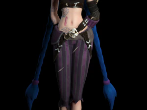 jinx arcane league of legends 3D Model