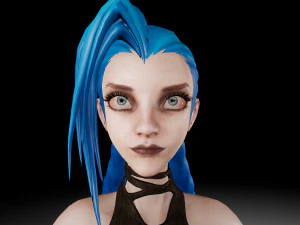 jinx arcane league of legends 3D Model