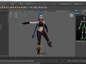 jinx arcane league of legends Model 3D