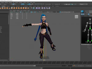 jinx arcane league of legends 3D Model