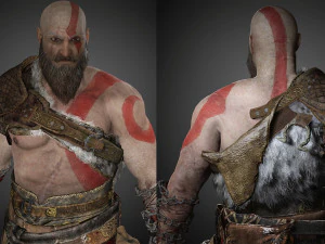 god of war kratos 3D Model