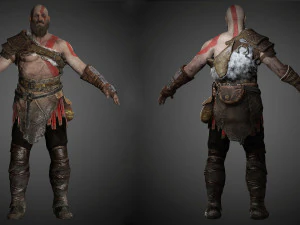 god of war kratos 3D Model