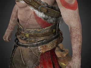 god of war kratos 3D Model