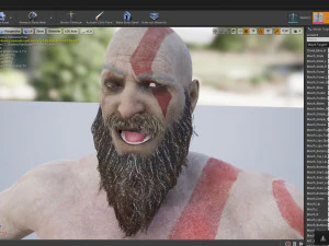 god of war kratos 3D Model