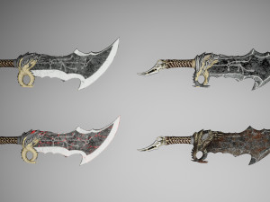 god of war kratos Modèle 3D