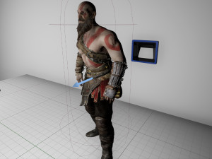 god of war kratos Modèle 3D