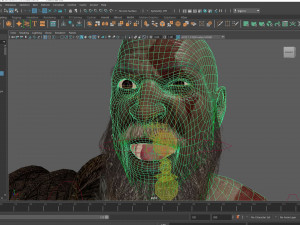 god of war kratos Modèle 3D