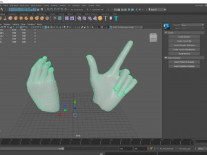 realistic hand vr low poly 3D मॉडल