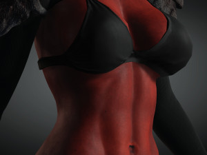 realistic demon girl game ready 3D Modell