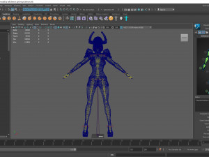 realistic demon girl game ready 3D Modell