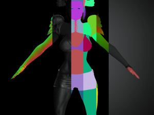 realistic demon girl game ready 3D Modell