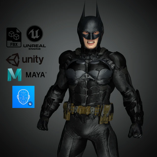 バットマン 3Dモデル .c4d .max .obj .3ds .fbx .stl .blend