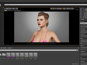 Realistic female rigged game ready 3D 모델