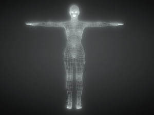 Realistic female rigged game ready 3D 모델